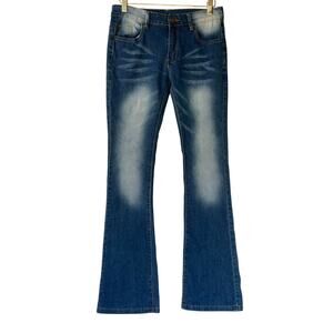 J Jeans Womens Medium Blue Denim Medium Wash Boot Cut Stretch Mid‎ Rise